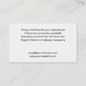 Tadelloser und schwarzer visitenkarte (Rückseite)