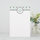 Tadelloses Anker-Monogramm Briefpapier (Stehend Vorderseite)
