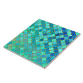 Tadelloses Aqua-aquamarines Goldorientalisches Fliese (Seite)