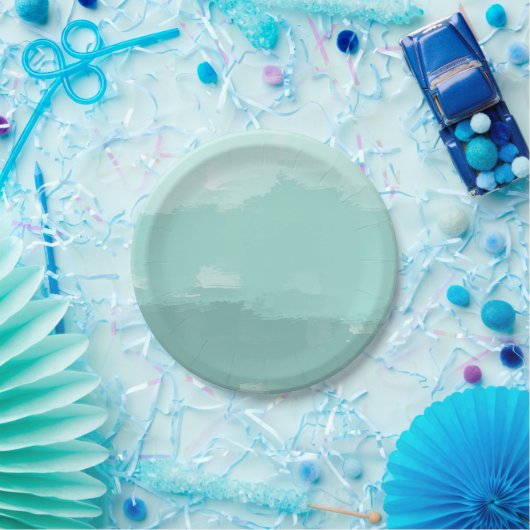 Tadelloses Aquarell Ombre Pappteller (Party)