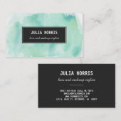 Tadelloses Aquarell Visitenkarte (Vorne/Hinten)