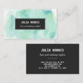 Tadelloses Aquarell Visitenkarte (Vorne/Hinten)