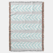 Tadelloses blaues, graues, weißes Zickzack Decke (Vorderseite Vertikal)