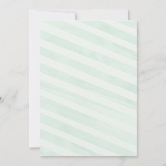 Tadelloses Grün u. GoldWedding Brautpartyeinladung Einladung (Rückseite)