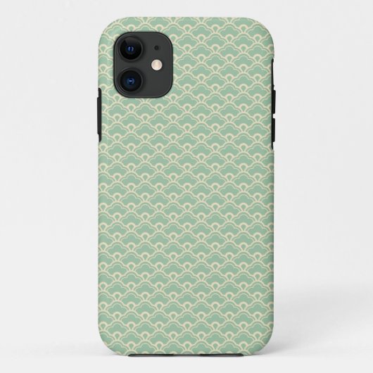 Tadelloses grünes abstraktes girly Kunst-Dekomit Case-Mate iPhone Hülle (Rückseite)