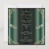 Tadelloses grünes einladung (Rückseite)