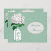 Tadelloses grünes Leinwand-, Glas-u. Einladung (Vorne/Hinten)