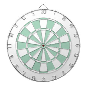 tadelloses Grünes und Weiß Dartscheibe
