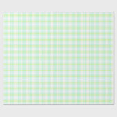 Tadelloses grünes und weißes kariertes geschenkpapier (Flach)