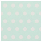 tadelloses grünes und weißes Tupfengewebe Stoff (Nahaufnahme)