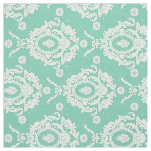 Tadelloses grünes Vintages Stoff (Muster)