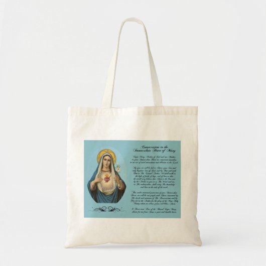 Tadelloses Herz der Mary-Gewohnheits-Tasche Tragetasche (Vorne)