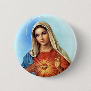 Tadelloses Herz Mary Button