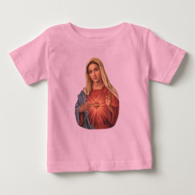 Tadelloses Herz von Mary Baby T-shirt (Vorderseite)