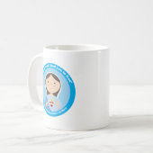 Tadelloses Herz von Mary Kaffeetasse (Vorderseite Links)