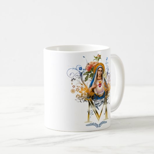 Tadelloses Herz von Mary Kaffeetasse (VorderseiteRechts)