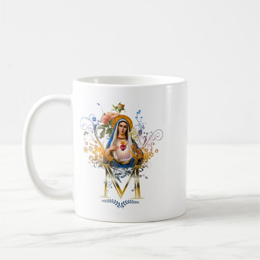 Tadelloses Herz von Mary Kaffeetasse (Links)