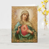 Tadelloses Herz von Mary Karte (Gelbe Blume)