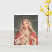 Tadelloses Herz von Mary Karte (Gelbe Blume)