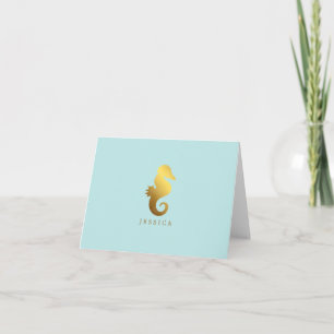 Tadelloses Imitat-Goldfolien-Seepferd