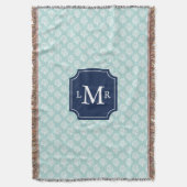 Tadelloses Korallenriff-Muster und blaues Decke (Vorderseite Vertikal)