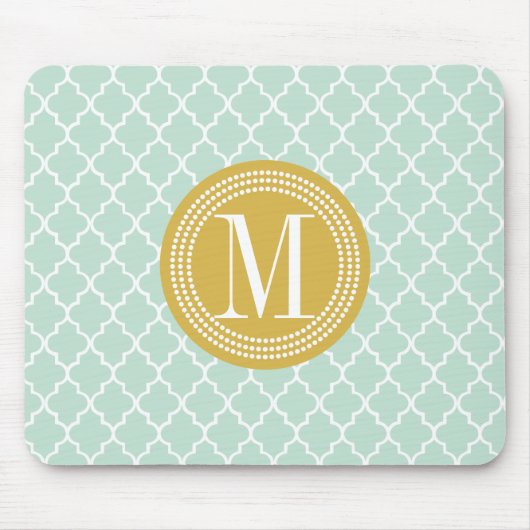 Tadelloses marokkanisches Fliesen-Gitter Mousepad (Vorne)