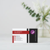 Tadelloses modernes kurzes stilvolles visitenkarte (Stehend Vorderseite)