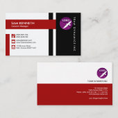Tadelloses modernes kurzes stilvolles visitenkarte (Vorne/Hinten)