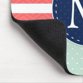 Tadelloses Tupfen-Muster-korallenrotes Mousepad (Ecke)