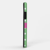 Tadelloses u. weißes Tupfen-Band Personalizable Case-Mate iPhone Hülle (Hinten/Rechts)