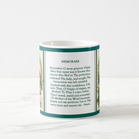 Tadelloses und trauriges Herz-Jungfrau-Mary-Gebet Kaffeetasse (Mittel)