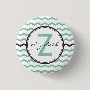 Tadelloses Zickzack Monogramm Button