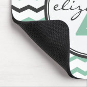 Tadelloses Zickzack Monogramm Mousepad (Ecke)
