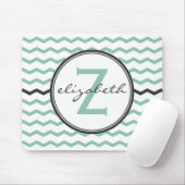 Tadelloses Zickzack Monogramm Mousepad (Mit Mouse)