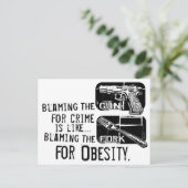 Tadeln des Gewehrs Postkarte (Stehend Vorderseite)