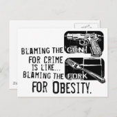 Tadeln des Gewehrs Postkarte (Vorne/Hinten)