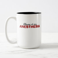 Tadeln Sie es auf Anästhesie - Tasse