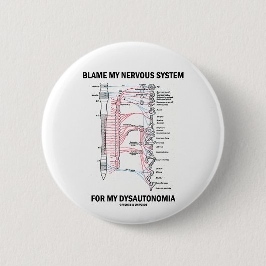 Tadeln Sie mein Nervensystem für mein Dysautonomia Button (Vorderseite)