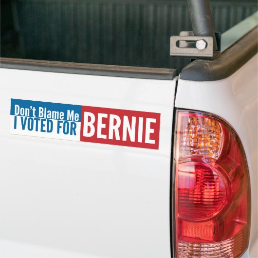 Tadeln Sie mich nicht, den ich für Bernie wählte Autoaufkleber (Auf Lkw)