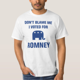 Tadeln Sie mich nicht, den ich für Romney T - T-Shirt