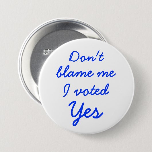 Tadeln Sie mich nicht, den ich ja Knopf-Abzeichen Button (Vorne & Hinten)