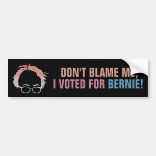 Tadeln Sie mich nicht, ich wählte für Bernie! Autoaufkleber