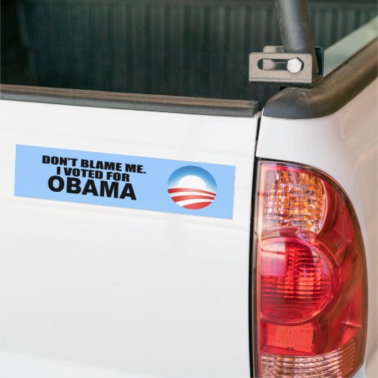 TADELN SIE MICH NICHT, ICH WÄHLTE FÜR OBAMA AUTOAUFKLEBER (Auf Lkw)
