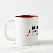 Tadeln Sie mich nicht Zweifarbige Tasse (Links)