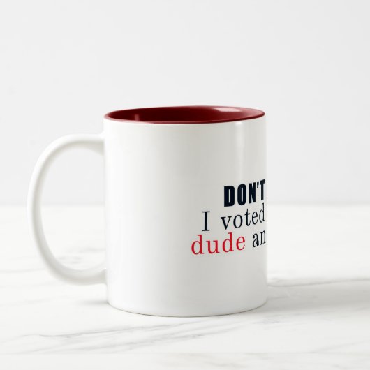 Tadeln Sie mich nicht Zweifarbige Tasse (Links)