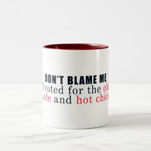 Tadeln Sie mich nicht Zweifarbige Tasse (Mittel)