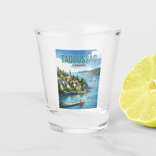 Tadoussac, Quebec, Kanada Kanada Schnapsglas (Vorderseite)