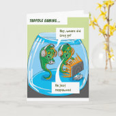 Tadpole Glücksspiel Geburtstagskarte Karte (Gelbe Blume)