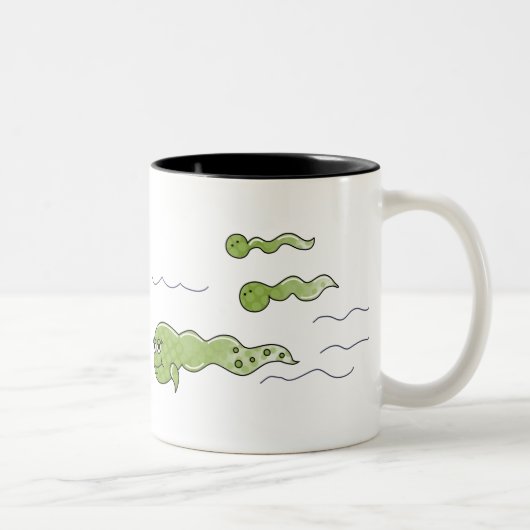 Tadpoles Zweifarbige Tasse (Rechts)