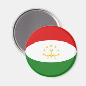 Tadschikistan Fisheye Flag Magnet (Vorderseite/Rückseite)
